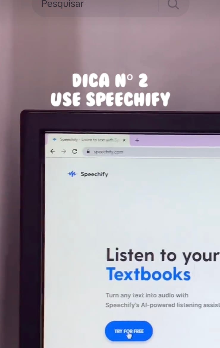 Speechify, Leitor de texto por IA (TikTok)